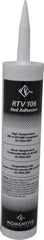 Momentive Performance Materials - 10 oz Cartridge Red RTV Silicone Joint Sealant - 500°F Max Operating Temp, 20 min Tack Free Dry Time, 24 hr Full Cure Time, Series RTV100 - Exact Tool & Supply