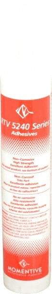 Momentive Performance Materials - 10.1 oz Cartridge Black RTV Silicone Joint Sealant - 400°F Max Operating Temp, 45 min Tack Free Dry Time, 6 hr Full Cure Time, Series RTV5240 - Exact Tool & Supply
