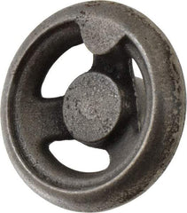 Gibraltar - 3", 3 Spoke Offset Handwheel - 1" Hub, Cast Iron, Plain Finish - Exact Tool & Supply