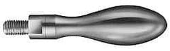 Value Collection - M5x0.8 Threaded Stem, Revolving Handwheel & Machine Handle - Plastic Cylindrical Handle, Steel Stem - Exact Tool & Supply