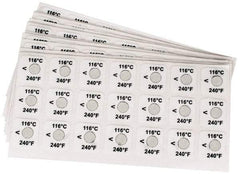 Tempil - 116°C Temp Indicating Label - 1 Rating - Exact Tool & Supply