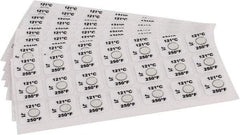 Tempil - 121°C Temp Indicating Label - 1 Rating - Exact Tool & Supply