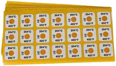 Tempil - 204°C Temp Indicating Label - 1 Rating - Exact Tool & Supply