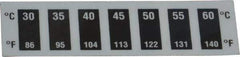 Tempil - 30°C Temp Indicating Label - 7 Ratings - Exact Tool & Supply