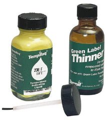 Tempil - 1,200°F Temp Indicating Liquid - 2 Ounce Container, 649°C - Exact Tool & Supply