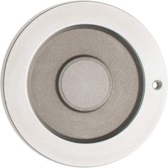 Value Collection - 4", 3 Spoke Straight Handwheel - 1.2" Hub, Aluminum, Chrome Plated Finish - Exact Tool & Supply