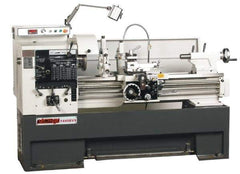 Vectrax - 14" Swing, 39-5/16" Between Centers, 220 Volt, Triple Phase Engine Lathe - 7MT Taper, 5 hp, 20 to 2,500 RPM, 2" Bore Diam, 45" Deep x 68" High x 90" Long - Exact Tool & Supply