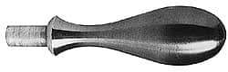 Gibraltar - 1/2" Press Fit Stem, Fixed Handwheel & Machine Handle - Carbon Steel Bulb Shape Handle, 15/16" Long Carbon Steel Stem, 5" OAL - Exact Tool & Supply
