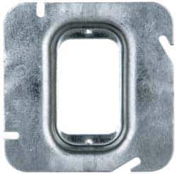 Cooper Crouse-Hinds - Electrical Outlet Box Steel Square Cover - Exact Tool & Supply