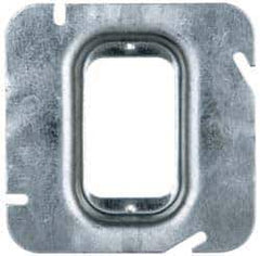 Cooper Crouse-Hinds - Electrical Outlet Box Steel Square Cover - Exact Tool & Supply