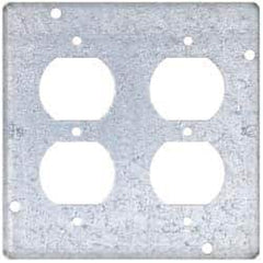 Cooper Crouse-Hinds - Electrical Outlet Box Steel Square Surface Cover - Exact Tool & Supply