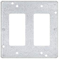 Cooper Crouse-Hinds - Electrical Outlet Box Steel Square Surface Cover - Exact Tool & Supply