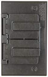 Cooper Crouse-Hinds - Electrical Outlet Box Aluminum Weatherproof Cover - Includes Gasket - Exact Tool & Supply