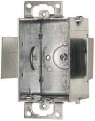 Cooper Crouse-Hinds - 1 Gang, (4) 1/2" Knockouts, Steel Rectangle Switch Box - 3" Overall Height x 2" Overall Width x 2-1/2" Overall Depth - Exact Tool & Supply
