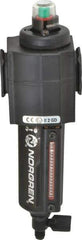 Norgren - 1/2" Port Coalescing Filter - Aluminum Bowl, Manual Drain, 250 Max psi, 0.01 Micron Rating, 2.68" Wide x 8.16" High - Exact Tool & Supply