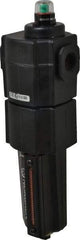 Norgren - 1/2" Port Coalescing Filter - Aluminum Bowl, Automatic Drain, 250 Max psi, 0.01 Micron Rating, 3.15" Wide x 11.4" High - Exact Tool & Supply