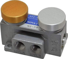 Mead - 1 CV Rate Push Button Manual Control Valve - 120 Max psi - Exact Tool & Supply