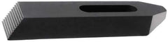 TE-CO - 5/8" Stud, Steel, Plain Strap Clamp - 1-3/16" Travel, 4" OAL x 1-1/2" Wide x 3/4" High, Black Oxide Finish, Tapered Nose - Exact Tool & Supply