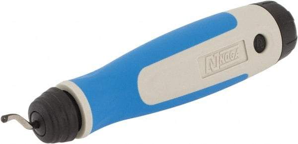 Noga - 21 Piece High Speed Steel Blade Hand Deburring Tool Set - B10 Blades, For Holes, Straight Edge, Curved Edge - Exact Tool & Supply