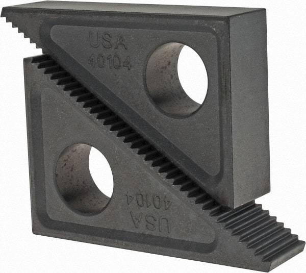 TE-CO - 2 Piece, 2-1/2 to 6" Height Adjustment, Steel Step Block - 1/16" Step Depth, 1/8" Step Elevation, 1" Width, 3-3/4" Base Depth, 2-15/32" Height - Exact Tool & Supply