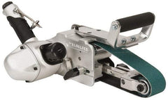 Dynabrade - 1 to 2 x 30 Inch, 7,200 RPM Air Belt Sander - 2 Hp, 1/2 NPT Inlet, 70 CFM Air Consumption, 4,700 FPM Speed - Exact Tool & Supply