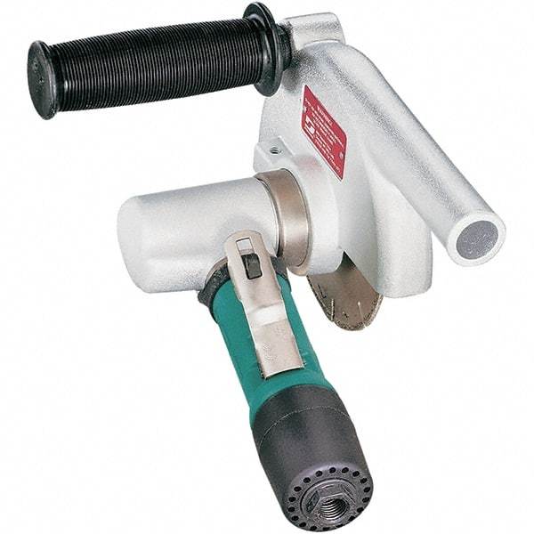 Dynabrade - 4-1/2" Wheel Diam, 20,000 RPM, Pneumatic Cutoff & Cutoff-Grinder Tool - Right Angle Handle, 1/4 NPT Inlet - Exact Tool & Supply
