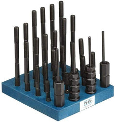TE-CO - 41 Piece, 1/2-13 Stud, T Nut & Stud Kit - 3, 4, 5, 6, 7, 8" Stud Lengths - Exact Tool & Supply