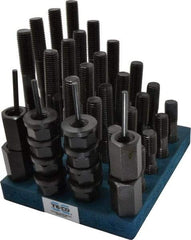 TE-CO - 41 Piece, 3/4-10 Stud, T Nut & Stud Kit - 3, 4, 5, 6, 7, 8" Stud Lengths - Exact Tool & Supply