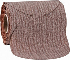 Norton - 3-1/2" Diam, 180 Grit Aluminum Oxide Adhesive PSA Disc - Fine Grade, Natural, B Weighted Backing, Flexible - Exact Tool & Supply