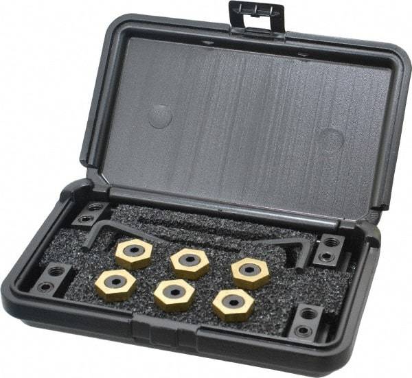 Mitee-Bite - 12 Piece Fixture Clamp T-Slot Kit with 7/8" Step Block, 9/16" T-Slot, 3/8-16 Stud Thread - 1/4" Nut Width - Exact Tool & Supply