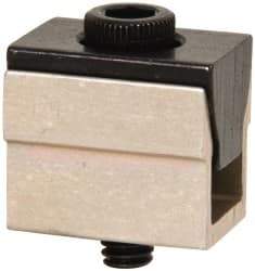 Mitee-Bite - 500 Lb Holding Force Single T-Slot Wedge Clamp - 0.41" Wide x 5/8" Deep x 1/2" High Base, 0.485 to 0.53" Jaw Spread, 2-1/2 Lb/Ft Torque, 8-32 Screw Thread - Exact Tool & Supply