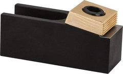 Mitee-Bite - 1-1/2" Wide x 1.62" High, Stepped, U Shaped Strap Clamp - 1.82" Travel, 4.21" OAL, 1.378" Tapered Height, 1.82" Slot Length - Exact Tool & Supply