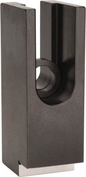 Mitee-Bite - 1-1/2" Wide x 2" High, Stepped, U Shaped Strap Clamp - 1.82" Travel, 4.21" OAL, 1.378" Tapered Height, 1.82" Slot Length - Exact Tool & Supply