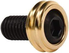 Mitee-Bite - 1/2-13 Screw, 3/8" Clamp Height, 1" Clamp Width, Knife Edge Clamps - 0.9" Extension Length, 4,000 Lb Holding Force, Steel, 8 Clamps - Exact Tool & Supply