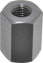 TE-CO - M12x1.75 Metric Coarse, 32mm OAL Steel Standard Coupling Nut - Black Oxide Coated, 22mm Width Across Flats - Exact Tool & Supply