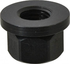 TE-CO - M16x2.00, 33mm Flange Diam, 21mm High, 24mm Across Flats, Flange Nut - Grade 12L14 Steel, Black Oxide Finish, 5" Flange Height, TCMAI - Exact Tool & Supply