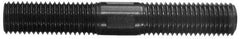 TE-CO - 3/4-10 5" OAL Equal Double Threaded Stud - Steel, Black Oxide Finish, 2" Equal Thread Length - Exact Tool & Supply