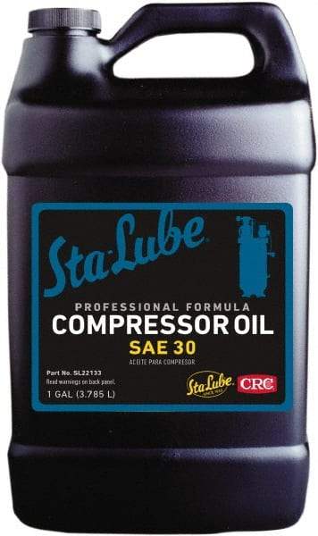 CRC - 1 Gal Bottle, ISO 100, SAE 30W, Air Compressor Oil - Exact Tool & Supply