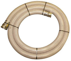 Alliance Hose & Rubber - -10 to 130°F, 1-1/4" Inside x 1-1/2" Outside Diam, PVC Liquid Suction & Discharge Hose - Clear, 20' Long, 28 Vacuum Rating, 90 psi Working Pressure - Exact Tool & Supply