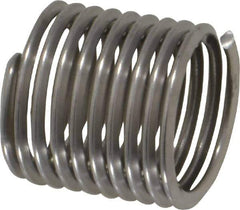Heli-Coil - M12x1.50 Metric Fine, 18mm OAL, Free Running Helical Insert - 9-5/8 Free Coils, Tanged, Stainless Steel, Bright Finish, 1-1/2D Insert Length - Exact Tool & Supply