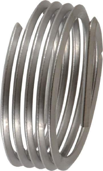 Heli-Coil - M18x1.50 Metric Fine, 1/2" OAL, Free Running Helical Insert - Tanged, Stainless Steel - Exact Tool & Supply