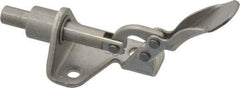 De-Sta-Co - 100 Lb Load Capacity, Flanged Base, Stainless Steel, Standard Straight Line Action Clamp - 3 Mounting Holes, 0.17" Mounting Hole Diam, 1/4" Plunger Diam, Thumb Handle - Exact Tool & Supply