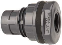 Value Collection - 3/4" PVC Plastic Pipe Tank Adapter - Schedule 80, FIPT x FIPT End Connections - Exact Tool & Supply
