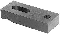 Gibraltar - 3/4" Stud, Medium Carbon Steel, Strap Clamp - 2-1/4" Travel, 7" OAL x 1-3/4" Wide x 1" High, Black Oxide Finish, Radius Nose - Exact Tool & Supply