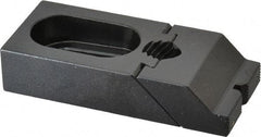 TE-CO - 3-5/16" OAL x 1-1/2" Overall Width, Low Grip Nose, Steel Manual Edge Clamp - Black Oxide Coating, 3/4" High, 1/2" Socket Cap Screw Slot, 3/4" Travel - Exact Tool & Supply