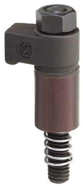 Gibraltar - 1/2-13 Thread, 0.999" Body Diam, 2-9/16" Body Length, Stud & Nut Hook Clamp Assembly - 13/16" Height of Clamp Face, 3/4" Width of Clamp Face, Black Oxide Coating, Carbon Alloy Steel - Exact Tool & Supply