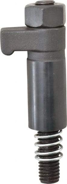 Gibraltar - 1/2-13 Thread, 0.874" Body Diam, 2-1/4" Body Length, Stud & Nut Hook Clamp Assembly - 19/32" Height of Clamp Face, 9/16" Width of Clamp Face, Black Oxide Coating, Carbon Alloy Steel - Exact Tool & Supply