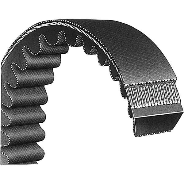 Bando - Section V, 2" Wide, 73" Outside Length, V-Belt - Neoprene Rubber, Black, Variable Speed, No. 3226V723 - Exact Tool & Supply