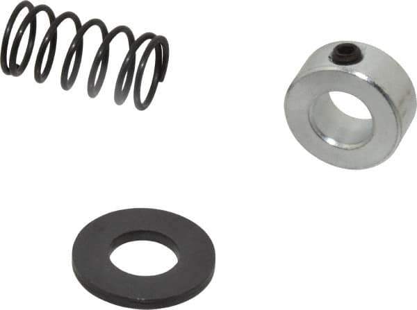 TE-CO - 1/2" Size, Black Oxide Coated Washer Clamp Support - Includes Shaft Collar, Spring & Washer - Exact Tool & Supply
