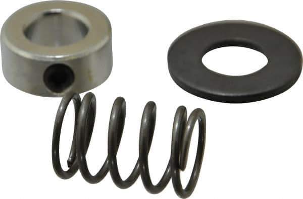 TE-CO - 5/8" Size, Black Oxide Coated Washer Clamp Support - Includes Shaft Collar, Spring & Washer - Exact Tool & Supply